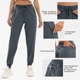 thumbnail image 3 of SPEEDRUN Womens Golf Pants with Zipper Pockets Casual Drawstring Elastic Sweatpants Quick Dry Lounge Yoga Joggers for Women Business Work Pants, 3 of 6