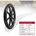 thumbnail image 7 of 20" Flat Free Tire Cart Wheels Replacement Rubbermaid Wheelbarrow Wheels Garden Cart Replacement Wheel With 5/8" 3/4" Bearing For Utility Carts/Lawn Cart/Wheelbarrow 2PACK$$Garden & Patio, 7 of 7