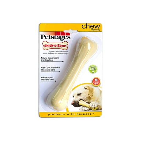 Chick-a-Bone Chicken Flavored Dog Chew Toy, Medium, SATISFIES CHEWERS – Chick A Bone satisfies chewers and helps curb destructive chewing.., By