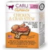 72 oz (12 x 6 oz) Caru Pet Food Classic Chicken and Crab Stew Grain-Free Wet Cat Food