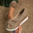 thumbnail image 6 of oqasdz Women Casual Shoes Elegant Bow Design Solid Color Slip On Dressy Shoes Comfortable Breathable Work Business Wedding Shoes Outdoor Summer, 6 of 6