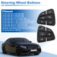 thumbnail image 2 of Botones del Volante Unique Bargains para Mercedes-Benz C250 C300 C350 C-Class (W205) 2016-2018 para la Cubierta del Botón del Volante de la Clase GLC Reemplaza No. A0999050200/A0999050300, 2 of 7