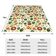 thumbnail image 3 of Pofeuu Lemon Fruits Vegetables Print Ultra-Soft Micro Fleece Blanket,for Bed Or Sofa,All Season Throw Blankets Flannel Blanket-40"x30", 3 of 7
