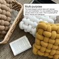 thumbnail image 4 of Cojín de asiento de felpa Inteprter tejido a mano decoración del hogar Toronja rosa 30*33*12 CM, 4 of 6