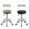 thumbnail image 5 of Easygdp Christmas Deers Easy To Install Bar Chair Cover&Cound Chair Cover&Elastic Stool Cover, Washable&Bottom With Elastic Edge - 14 Inch, 5 of 7