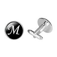 thumbnail image 3 of Milisten Glass Cuff-Link Sleeve Button Round English Letter Sleeve Button All-Match Decorative Collar Sleeves Button for Man (M Letter Pattern), 3 of 5