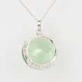 thumbnail image 4 of Gemhub 53 Ct. Round Shape Green Amethyst Gemstone Pendant 925 Sterling Silver Pendant Green Gemstone February Birthstone Pendant for Women, 4 of 4