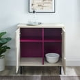 thumbnail image 5 of Addison 30" Modern Accent Cabinet in Natural Birch/Magenta Interior, 5 of 5