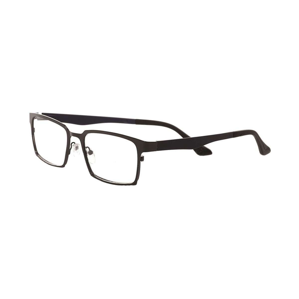 Eyebobs 90502 Unisex Protractor Grey Frame Reading Glasses, +2.50