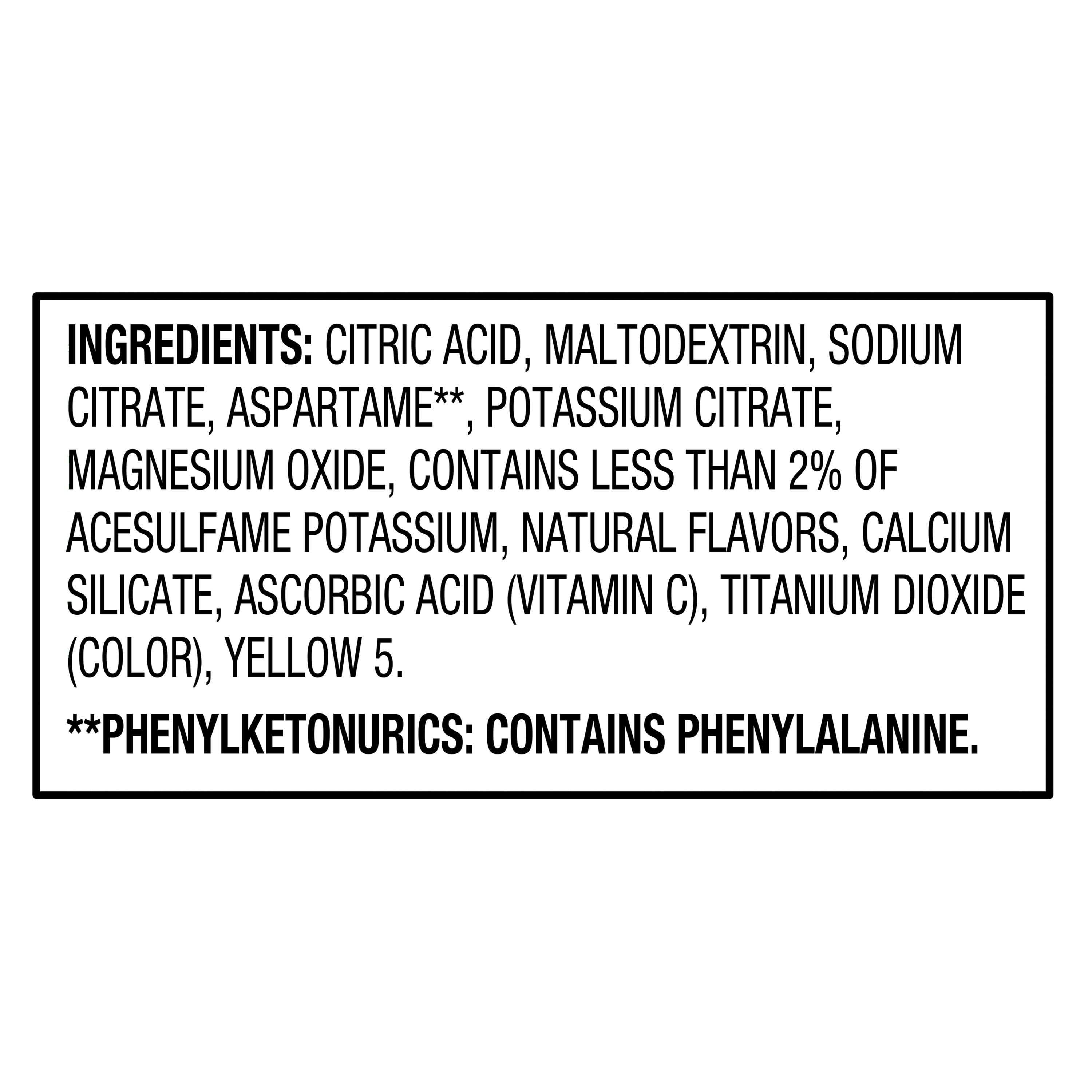 Great Value Lemonade Liquid Drink Mix Powder, Sugar-Free, 0.53 oz, 6 Count