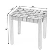 thumbnail image 5 of Taburete Butler Specialty Company Kerry de piel tejida marrón, 5 of 5