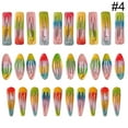 thumbnail image 3 of Kids Snap Hair Clip Rainbow Color Geometric Shape Hair Pin Hair Barrette, 3 of 10