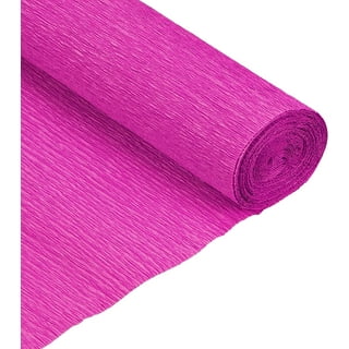 Uxcell Crepe Paper Roll Crepe Paper Streamer 8.2ft Long 5.9 inch Wide, Pink