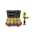 thumbnail image 2 of 8pcs Golden Beyblade Set Gyro Burst With Launcher Portable Storage Box Kids Gift Top, 2 of 5