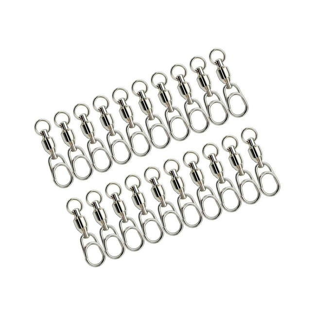 Pivotant de Pêche à Roulement à Billes avec Clip à Pression en Acier Inoxydable Connecteur en Acier Inoxydable Équipement 5