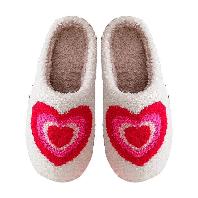 Corazón Esponjosas Lindas Casa Antideslizantes Unisex para Amantes
