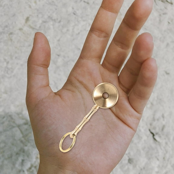 LEORX Golden Brass Bird Whistle with Pendant Design for Easy Carry and Effective Outdoor Signaling
