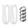 thumbnail image 3 of Clearance! Pool Pump Replacement Hose 2-Piece Set 1.25-Inch Pool Hose 59-Inch Long Pool Pump Replacement Accessory Hose Above Ground Pool Filter Pump Using 1.25In Diameter Hose For PoolWhite, 3 of 3