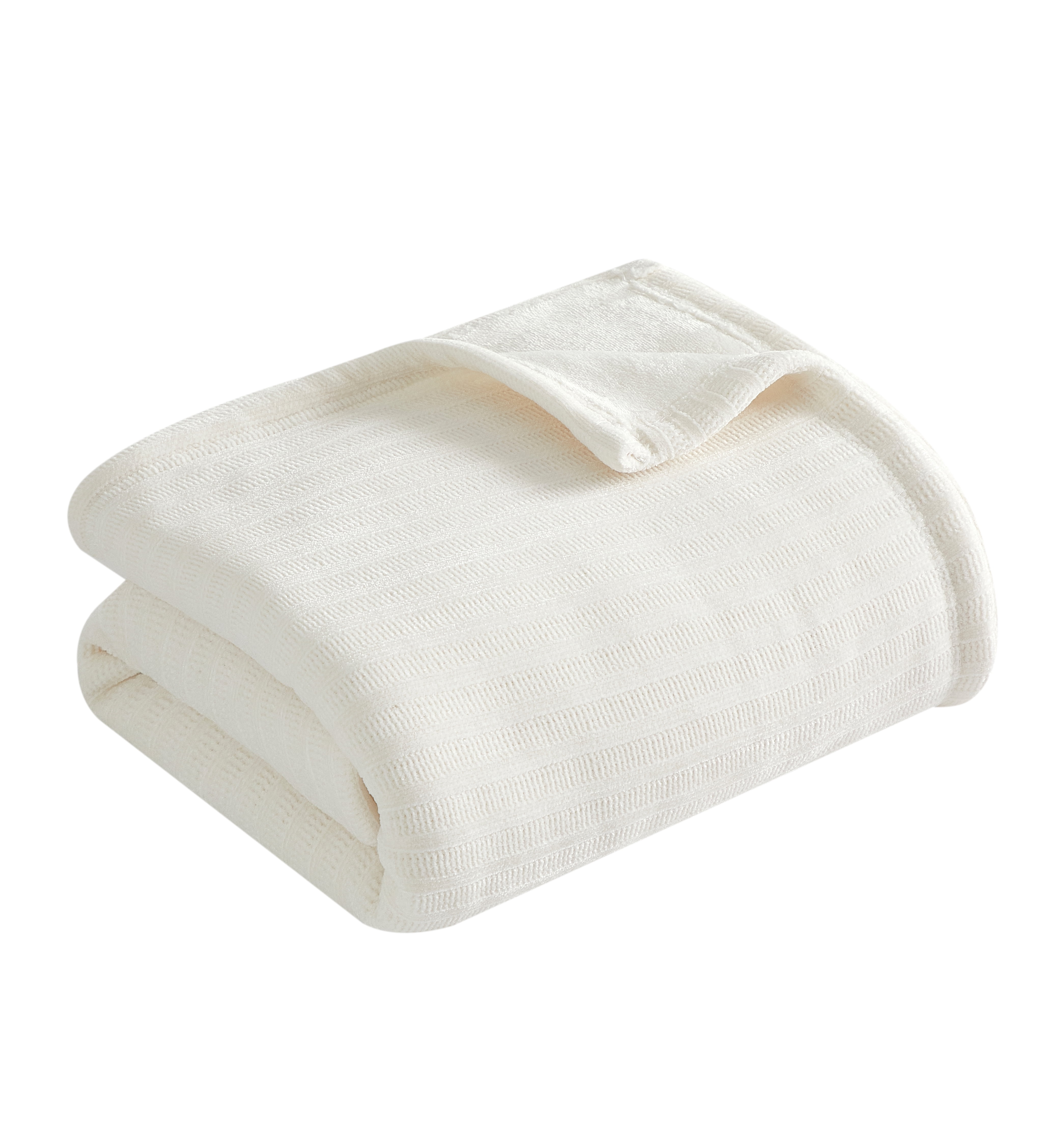Mainstays Cozy Chenille Reverse to Plush Soft Couch Throw, Vanilla Dream, Standard Size