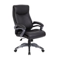 thumbnail image 1 of Boss Office Products Chaise de Bureau Exécutive en Cuir à Double Couche, Noire, 1 of 8