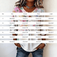 thumbnail image 3 of YVNAURA Floral V Neck Blouse for Women 3/4 Sleeve Button Down Loose Fit Top 2026 Spring Summer Dressy Casual Shirt Lightweight Breathable Art Flower Print Tunic for Vacation, Navy, S, 3 of 4
