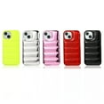 thumbnail image 2 of Mantto Puffer Phone Case for iPhone 15 Pro Max, Laser Glossy Down Jacket Touch Trendy Puffer Case for iPhone 15 Pro Max, Shockproof Scratch Resistant Slim Case for Women Men, Red, 2 of 9