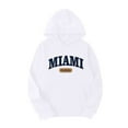 thumbnail image 3 of Miami Hoodie and Sweatpants Set for Women Fall Winter Hooded Sweatshirt and Jogger 2 Piece Set Women's Tracksuit, 3 of 6