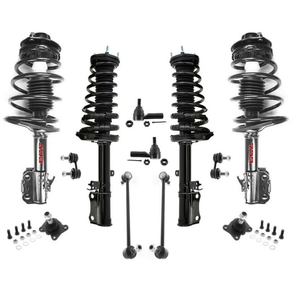 12pc Kit Complete Coil Spring Struts for Toyota Camry 95-96 2.2L Coupe & Sedan