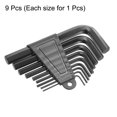 thumbnail image 3 of Uxcell 9pcs Hex Key Wrench Set 1.5/2/2.5/3/4/5/6/8/10mm 45# Steel L-Shape Hexagon Metric Wrenches Repairing Tool for Home DIY Bike Motorcycle Repair, Black, 3 of 8