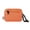 Orange, variant on Sporty Nylon Zip Wallet for Men and Women, Water-Resistant Small Card Holder Pouch with D-Ring Green