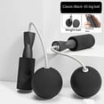 thumbnail image 2 of Cuerda De Saltar InaláMbrica Para Ejercicios De Fitness, Cuerda De Saltar Para NiñOs, Pelota Con Peso InaláMbrica, Cuerda De Saltar Con Peso, Color Negro, 2 of 5