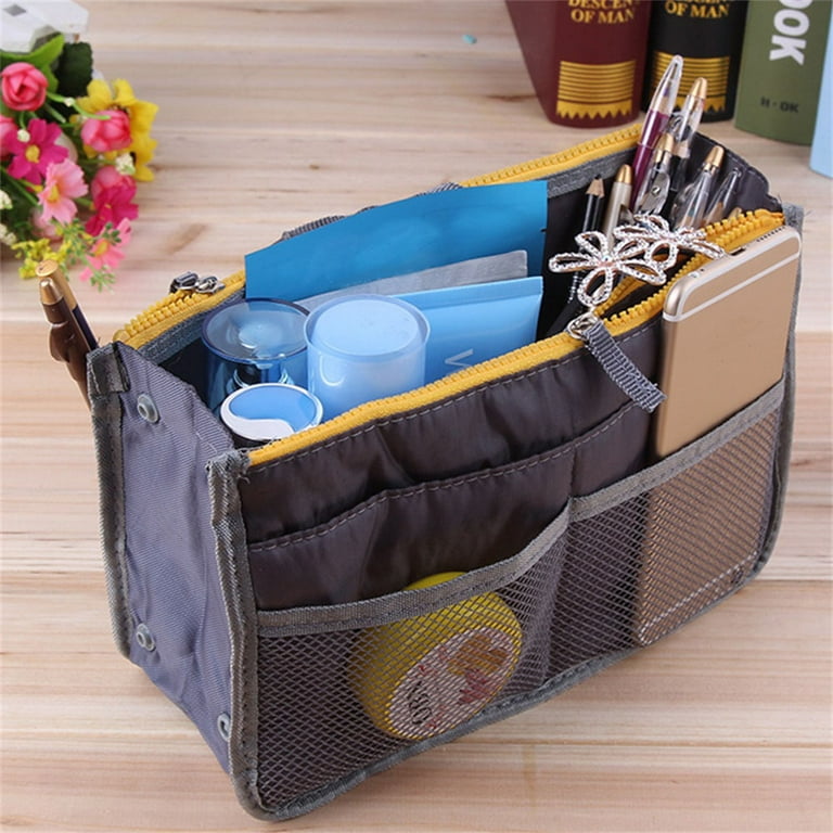 Willstar Purse Organizer Insert Handbags, Organizer Speedy Travel Tidy Bag,  Tote Bag Makeup Organizer Insert with Zipper, Women's Handbag Organizer  with 13 Wallets Pouch Compartments 