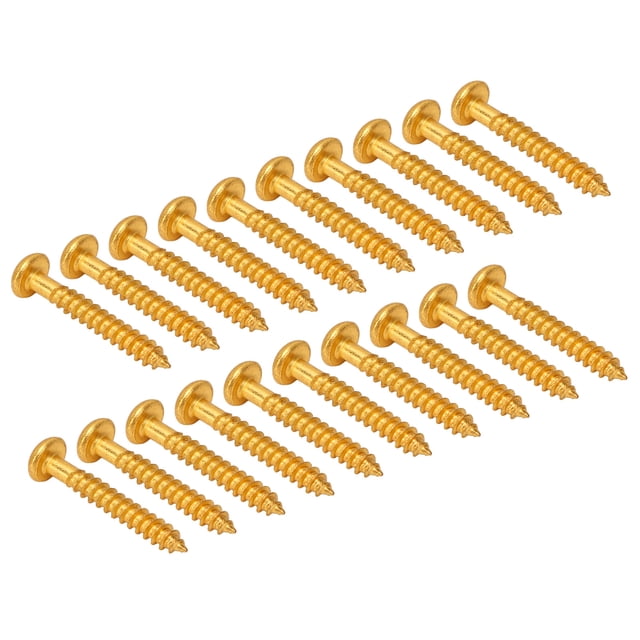 Pickup Mounting Screws, High Strength Metal Electric Guitar Screw 20 Pcs Practical Smoothly Thread Universal For Installation Gold,Silver,Black