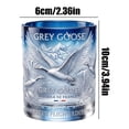 thumbnail image 3 of Grey Goose Frozen Flight Edition Whiskey Glass Cup, Unique Sculpted Glass Vodka Decanter With Box for Home Bar Display, 3 of 6