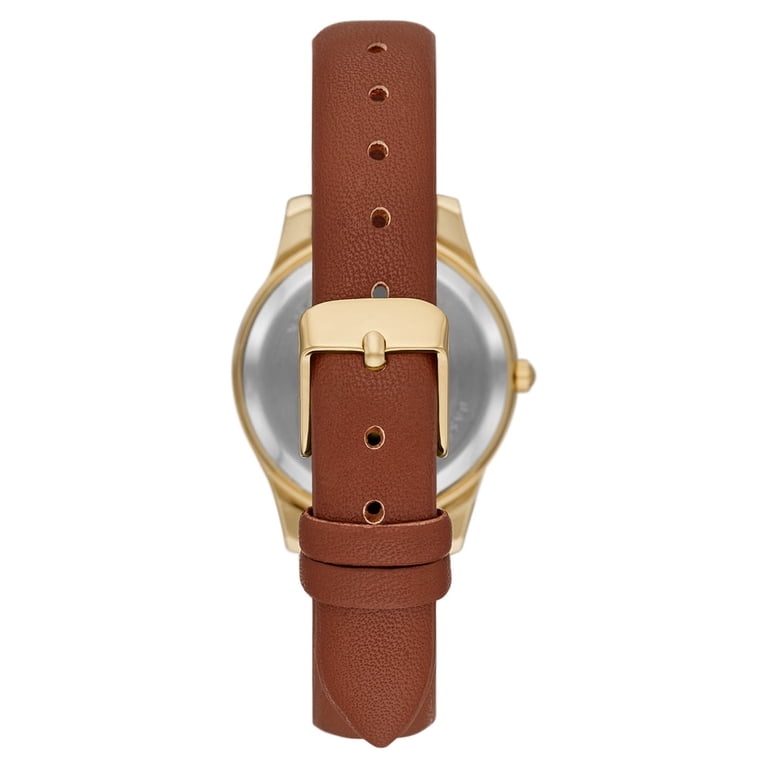 Time and Tru Women's Gold Crystal Accent Dress Watch photo 2