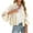Beige, variant on Leesechin Women's Basic Button Down Stretch Fitted Long Sleeves Denim Jean Jacket