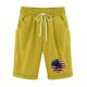 thumbnail image 1 of Pantalones Cortos Casuales para Mujer Día de la Independencia Impreso Elástico de la Cintura, Pantalones Cortos de Verano para Mujeres, 1 of 4