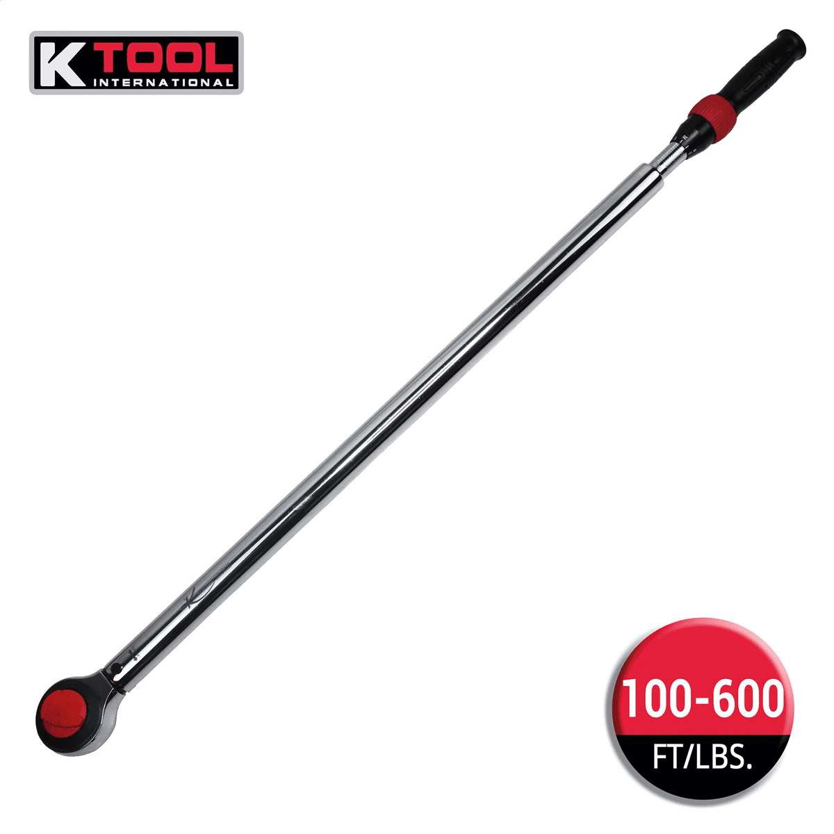 K-Tool 72145 3/4" Drive Click Style 39" Long Torque Wrench, 100-600 in/lbs