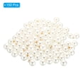 thumbnail image 3 of Unique Bargains Pendentifs Perles Fausses 12mm, Lot de 150 Perles Rondes Imitation Perles, Blanc Doré, 3 of 6