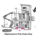 thumbnail image 2 of Piezas de repuesto Barbie Doll Dreamhouse HMX10 para 2 sillas rosas, 2 of 5