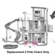 thumbnail image 2 of Piezas de repuesto Barbie Doll Dreamhouse HMX10 para 2 sillas rosas, 2 of 5