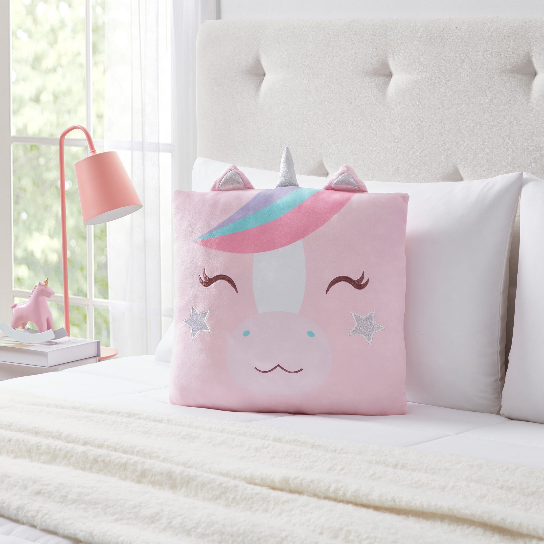 Your Zone Snuggly Unicorn Decorative Pillow photo 2