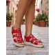 thumbnail image 3 of Sandalias Mujer Casuales Piel Vacuno de Broche Versatil para Playa Huarache Para Diario, 3 of 6