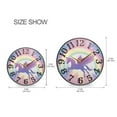 thumbnail image 2 of Beautiful Rainbow Unicorn Wall Clock 12 Inch Silent Non Ticking Battery Operated Easy to Read for Kitchen Living Room, 2 of 8