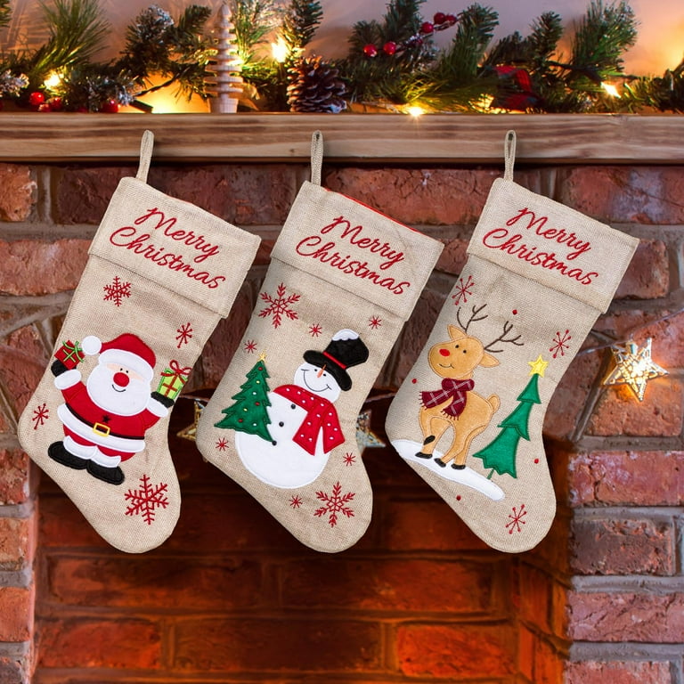 Preppy Christmas Stocking Ornament