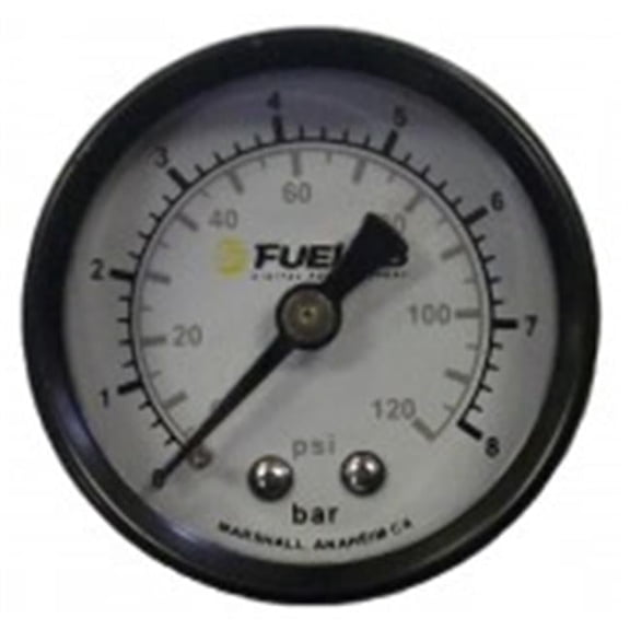 1.5 in. EFI Range 0-120 PSI Dual BAR & PSI Scale Fuel Pressure Gauge