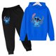 thumbnail image 3 of Conjunto de sudaderas con capucha y pantalones de punto para niños y niñas, sudaderas con capucha y punto para niños y niñas, ropa de moda para niños, 3 of 5