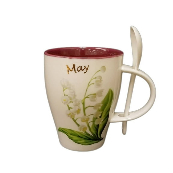 May Lily Of The Valley Cup and Spoon Set