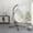 Beige Gray, variant on CQSXDA Outdoor Egg-shaped Hanging Chair With Stand, Sturdy Metal Frame, Ideal For Indoor And Outdoor