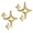 A, variant on 1 Pair Star Ear Studs Cool Style Solid Color Earrings Small Lightweight Anti-rust Anti-allergy Luster Colorfast Daily Earrings Holiday Gift